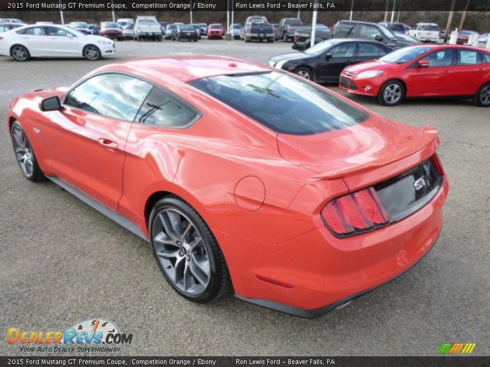 Competition Orange 2015 Ford Mustang GT Premium Coupe Photo #6