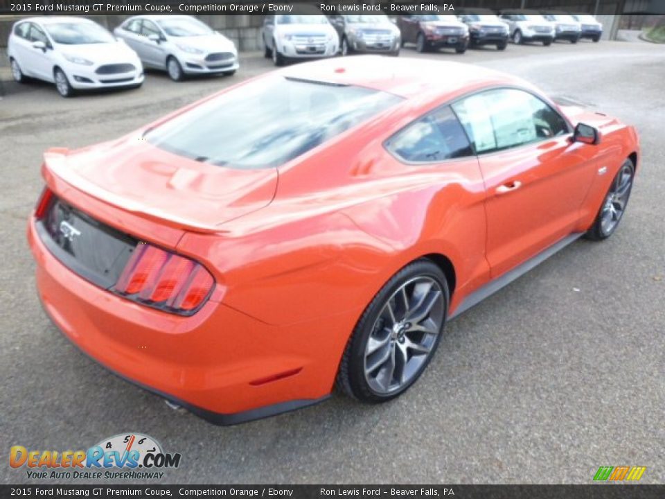 2015 Ford Mustang GT Premium Coupe Competition Orange / Ebony Photo #8