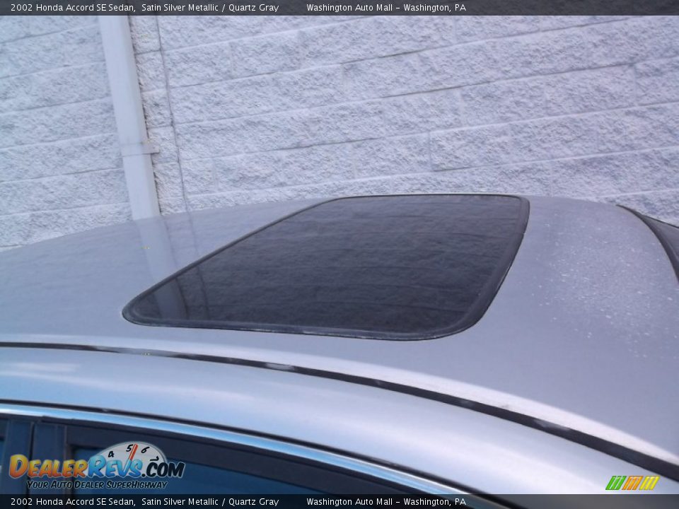 2002 Honda Accord SE Sedan Satin Silver Metallic / Quartz Gray Photo #3