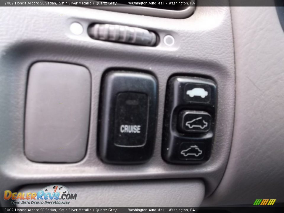 2002 Honda Accord SE Sedan Satin Silver Metallic / Quartz Gray Photo #13