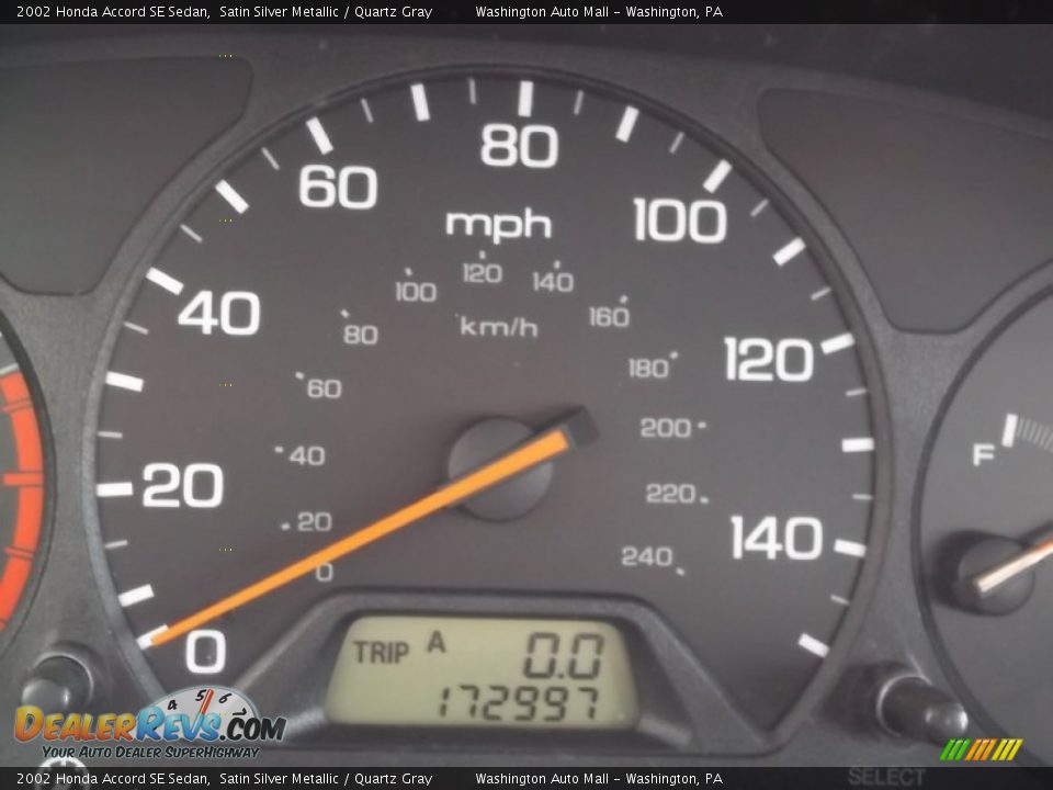 2002 Honda Accord SE Sedan Satin Silver Metallic / Quartz Gray Photo #20