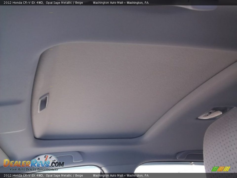 2012 Honda CR-V EX 4WD Opal Sage Metallic / Beige Photo #12
