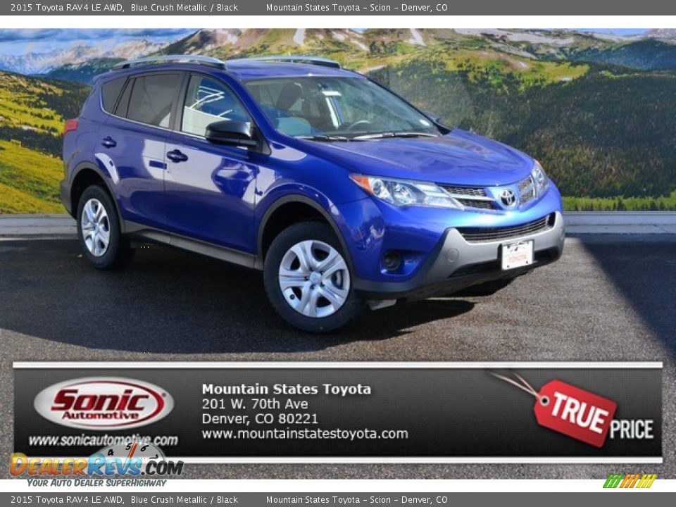 2015 Toyota RAV4 LE AWD Blue Crush Metallic / Black Photo #1