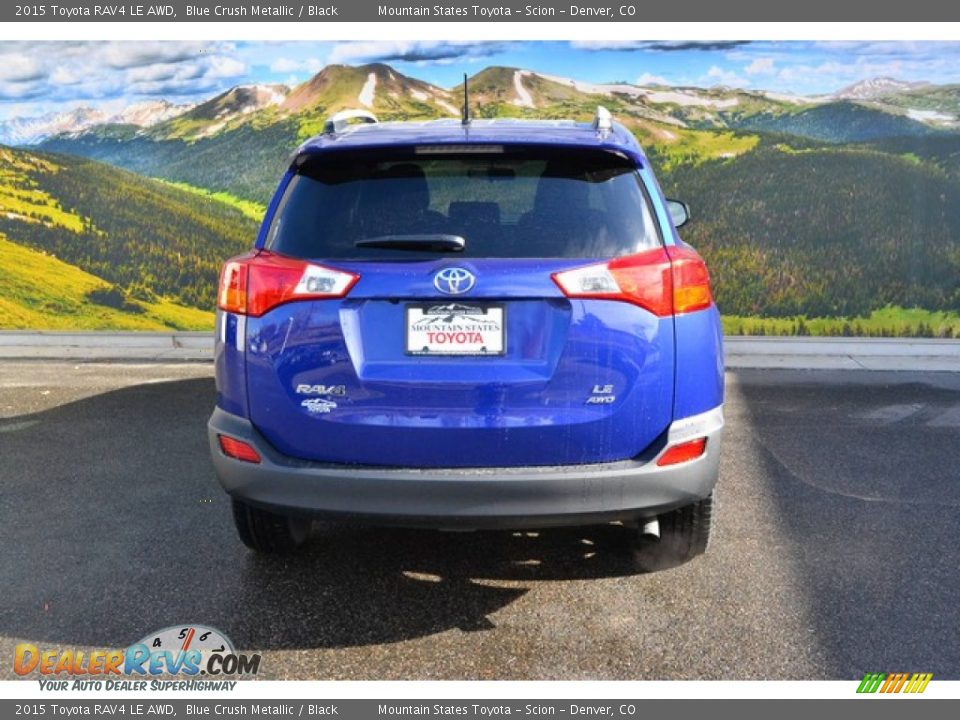 2015 Toyota RAV4 LE AWD Blue Crush Metallic / Black Photo #4