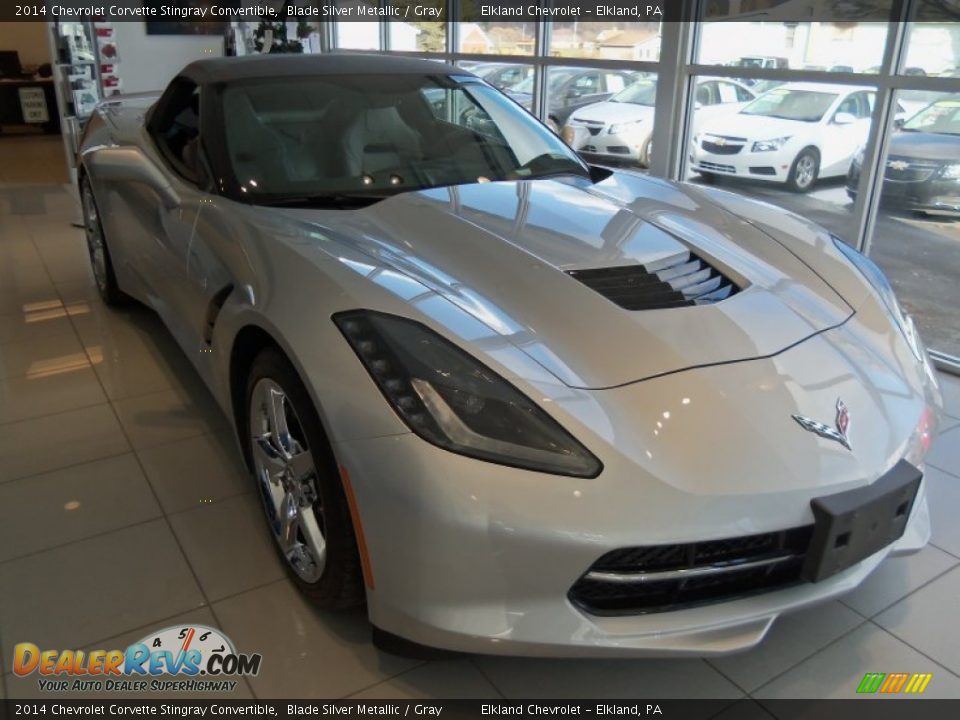 2014 Chevrolet Corvette Stingray Convertible Blade Silver Metallic / Gray Photo #1