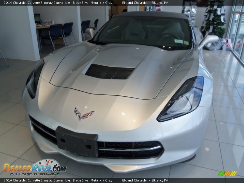 2014 Chevrolet Corvette Stingray Convertible Blade Silver Metallic / Gray Photo #2