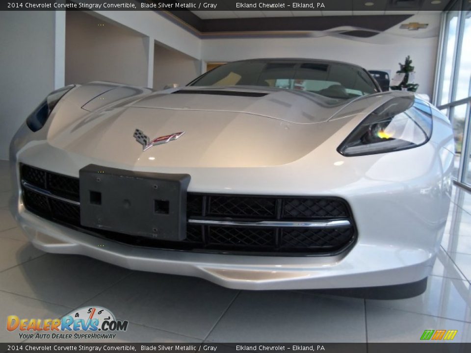 2014 Chevrolet Corvette Stingray Convertible Blade Silver Metallic / Gray Photo #3