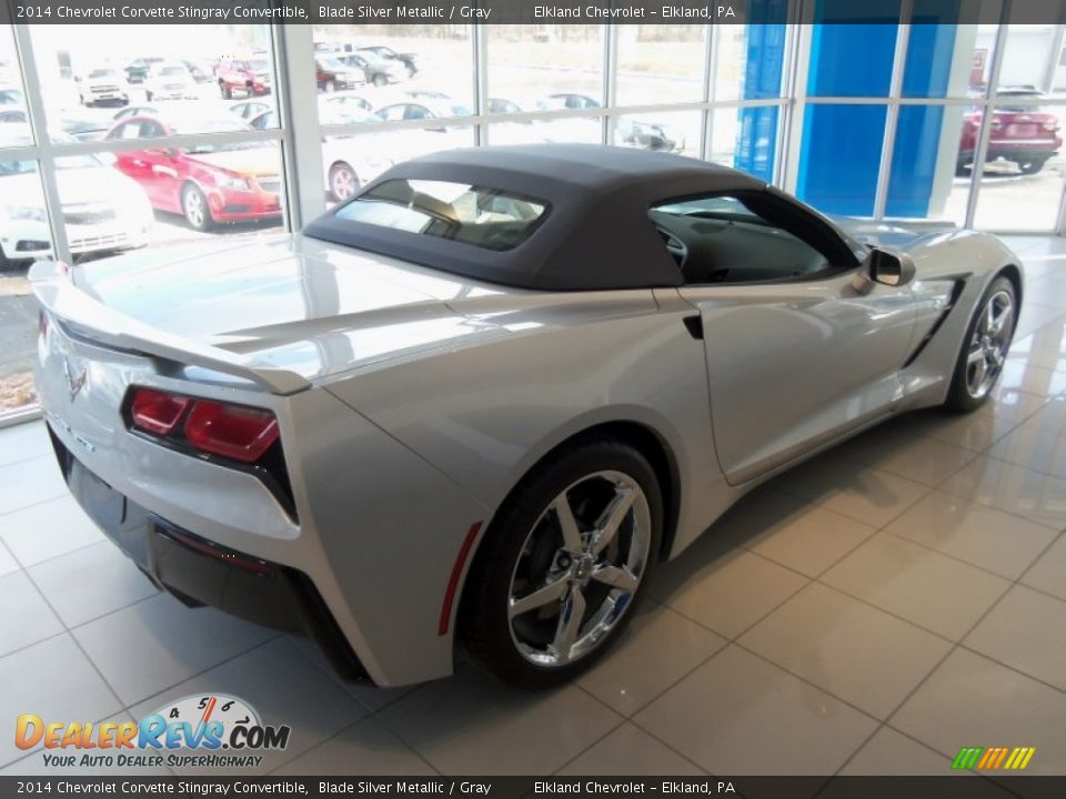 2014 Chevrolet Corvette Stingray Convertible Blade Silver Metallic / Gray Photo #4