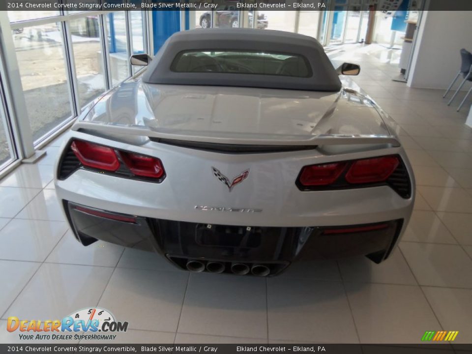 2014 Chevrolet Corvette Stingray Convertible Blade Silver Metallic / Gray Photo #5