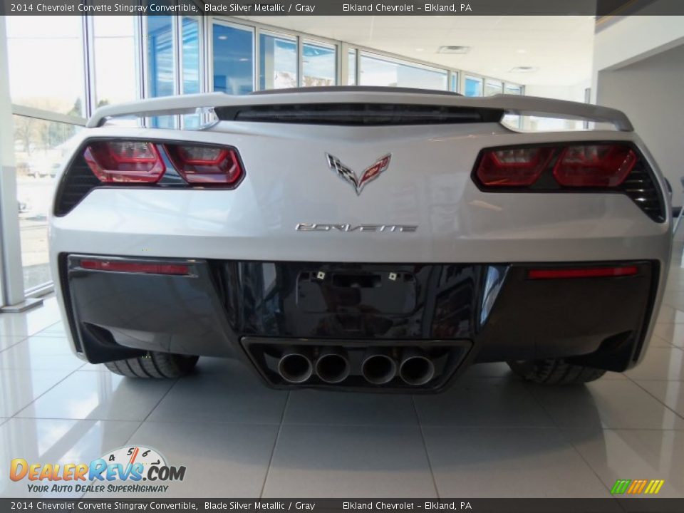 2014 Chevrolet Corvette Stingray Convertible Blade Silver Metallic / Gray Photo #6