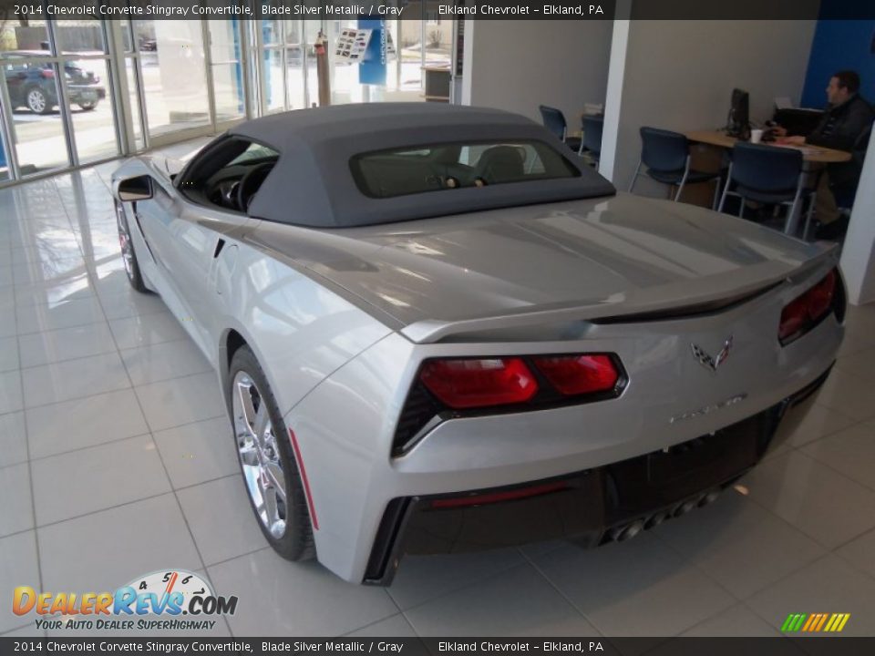 2014 Chevrolet Corvette Stingray Convertible Blade Silver Metallic / Gray Photo #7