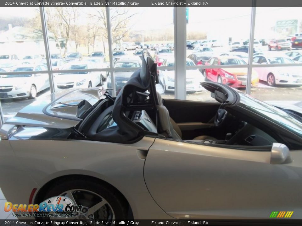 2014 Chevrolet Corvette Stingray Convertible Blade Silver Metallic / Gray Photo #11