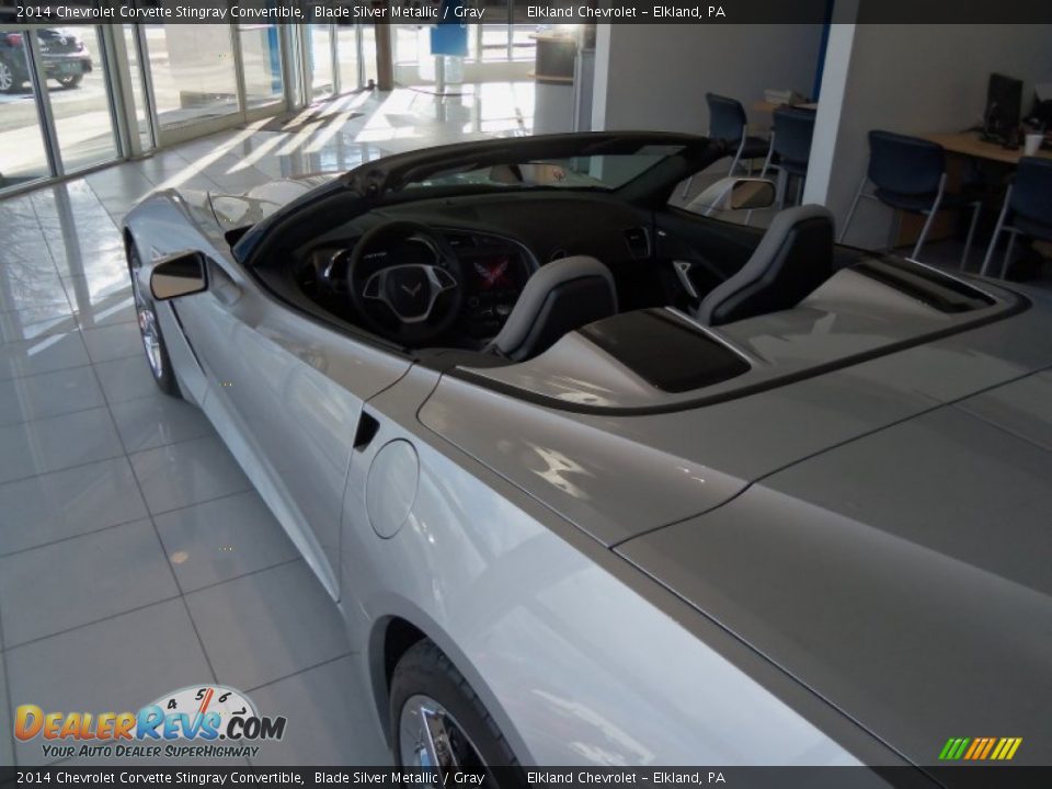 2014 Chevrolet Corvette Stingray Convertible Blade Silver Metallic / Gray Photo #12