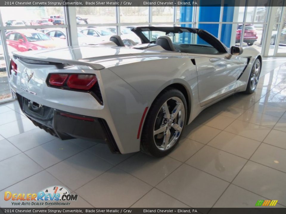 2014 Chevrolet Corvette Stingray Convertible Blade Silver Metallic / Gray Photo #14