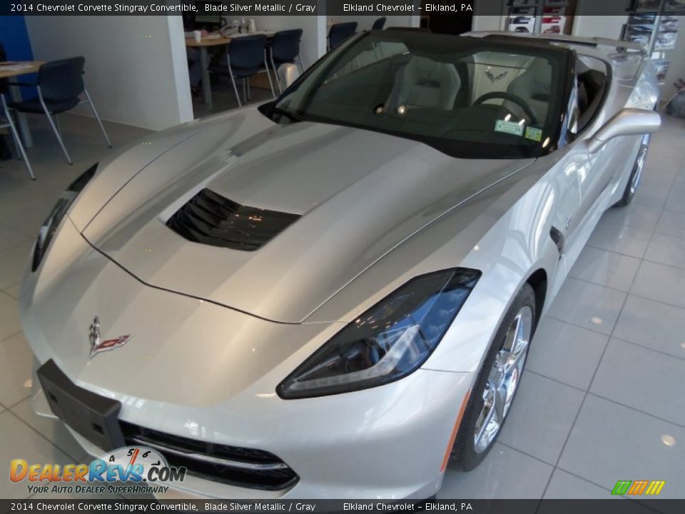 2014 Chevrolet Corvette Stingray Convertible Blade Silver Metallic / Gray Photo #16