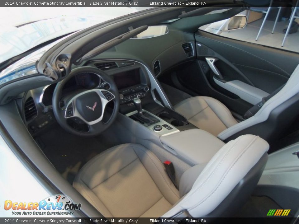 Gray Interior - 2014 Chevrolet Corvette Stingray Convertible Photo #17
