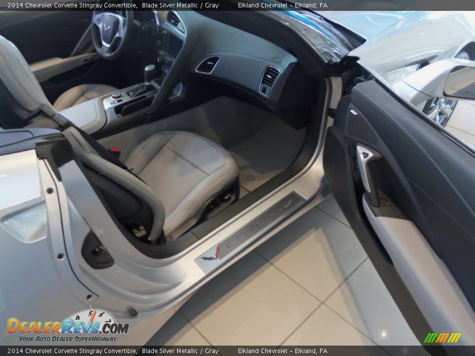 2014 Chevrolet Corvette Stingray Convertible Blade Silver Metallic / Gray Photo #21