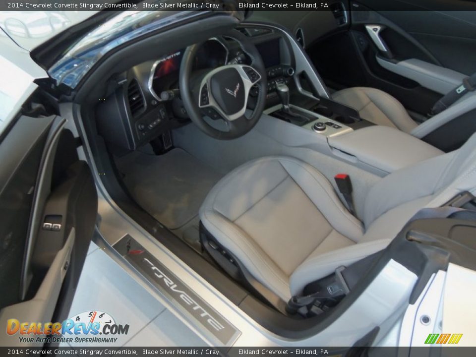Gray Interior - 2014 Chevrolet Corvette Stingray Convertible Photo #22