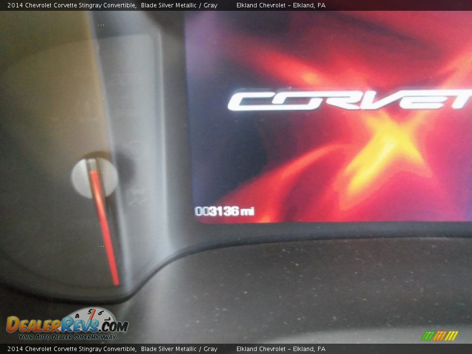 2014 Chevrolet Corvette Stingray Convertible Blade Silver Metallic / Gray Photo #23