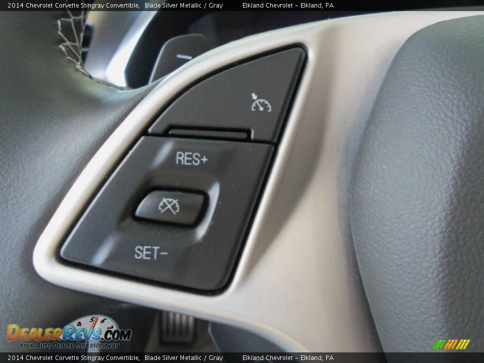 2014 Chevrolet Corvette Stingray Convertible Blade Silver Metallic / Gray Photo #27
