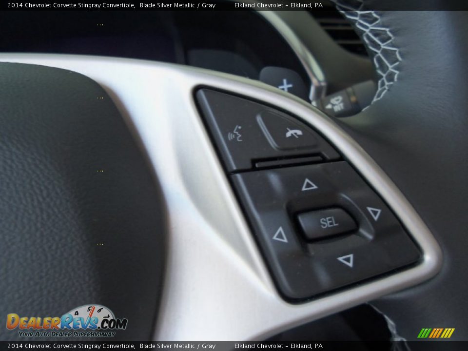 2014 Chevrolet Corvette Stingray Convertible Blade Silver Metallic / Gray Photo #28
