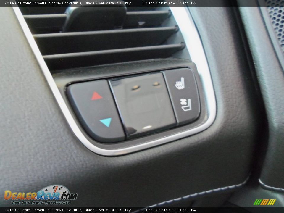 2014 Chevrolet Corvette Stingray Convertible Blade Silver Metallic / Gray Photo #32