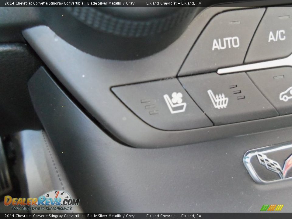 2014 Chevrolet Corvette Stingray Convertible Blade Silver Metallic / Gray Photo #33