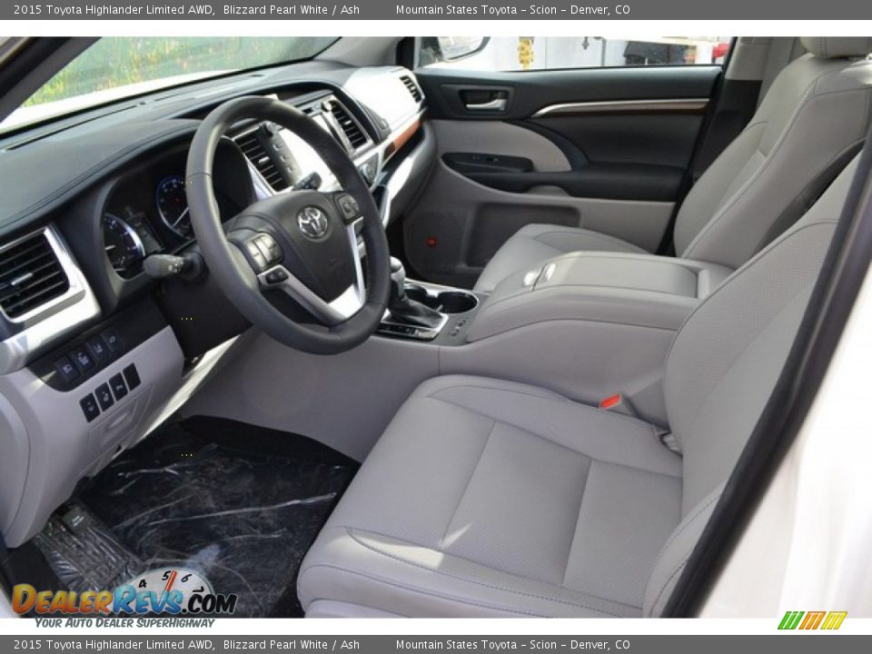 2015 Toyota Highlander Limited AWD Blizzard Pearl White / Ash Photo #5