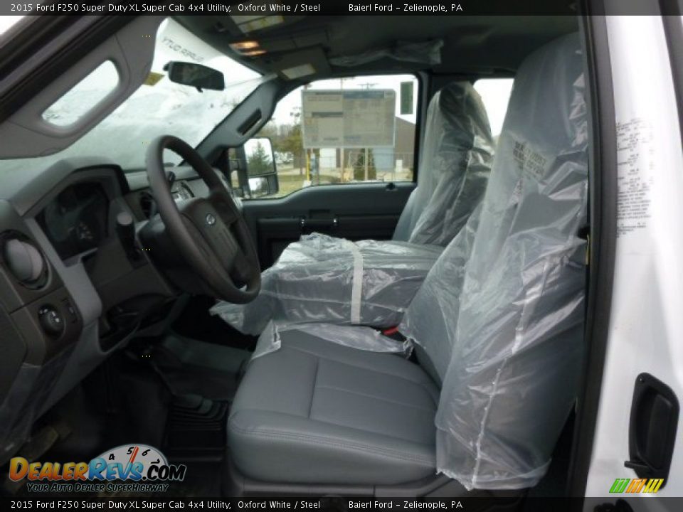 2015 Ford F250 Super Duty XL Super Cab 4x4 Utility Oxford White / Steel Photo #10