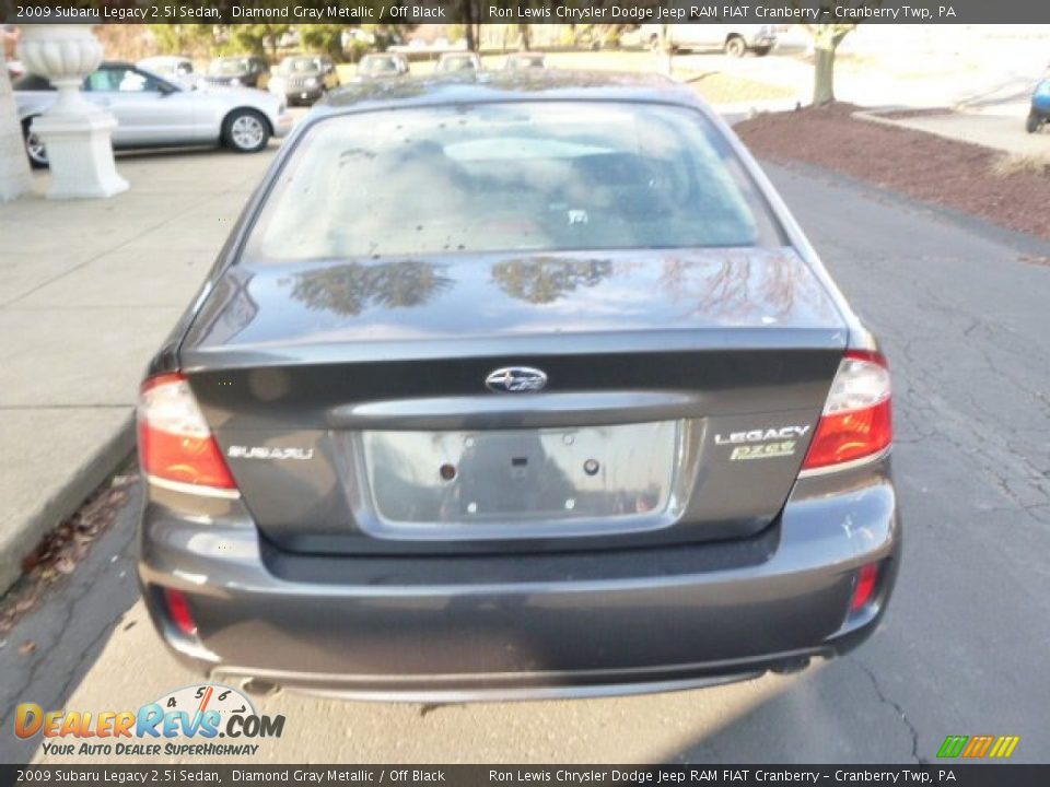 2009 Subaru Legacy 2.5i Sedan Diamond Gray Metallic / Off Black Photo #7