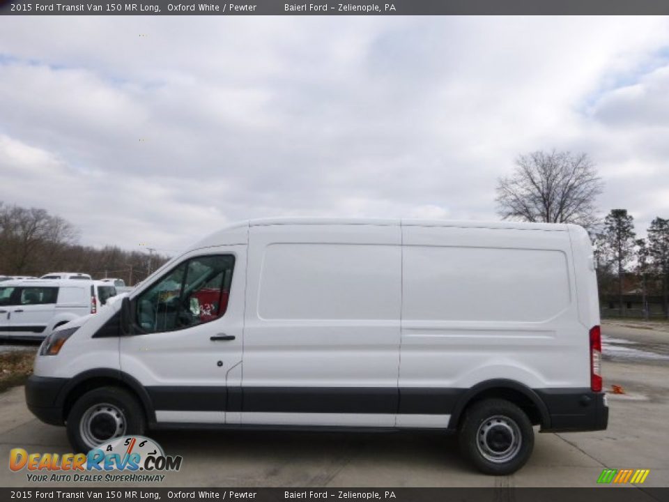 2015 Ford Transit Van 150 MR Long Oxford White / Pewter Photo #1