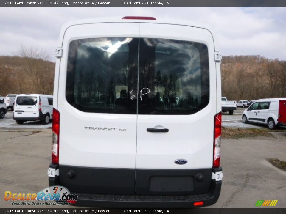 2015 Ford Transit Van 150 MR Long Oxford White / Pewter Photo #7