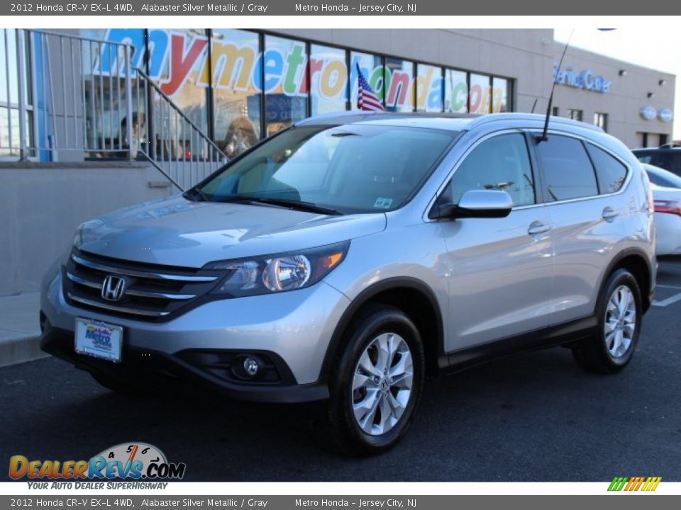 2012 Honda CR-V EX-L 4WD Alabaster Silver Metallic / Gray Photo #1