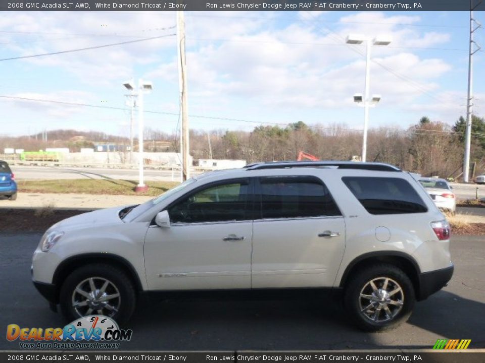 2008 GMC Acadia SLT AWD White Diamond Tricoat / Ebony Photo #5
