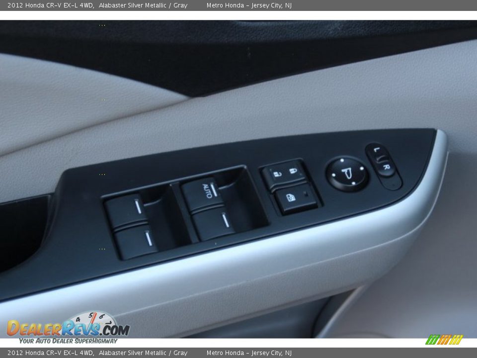 2012 Honda CR-V EX-L 4WD Alabaster Silver Metallic / Gray Photo #10