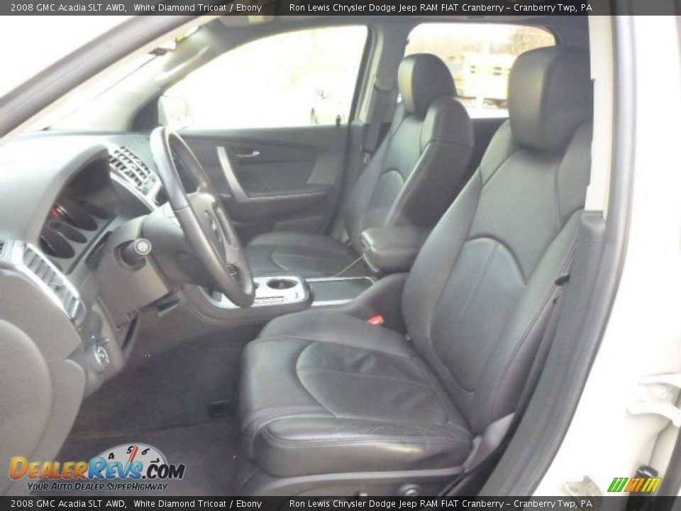 2008 GMC Acadia SLT AWD White Diamond Tricoat / Ebony Photo #10