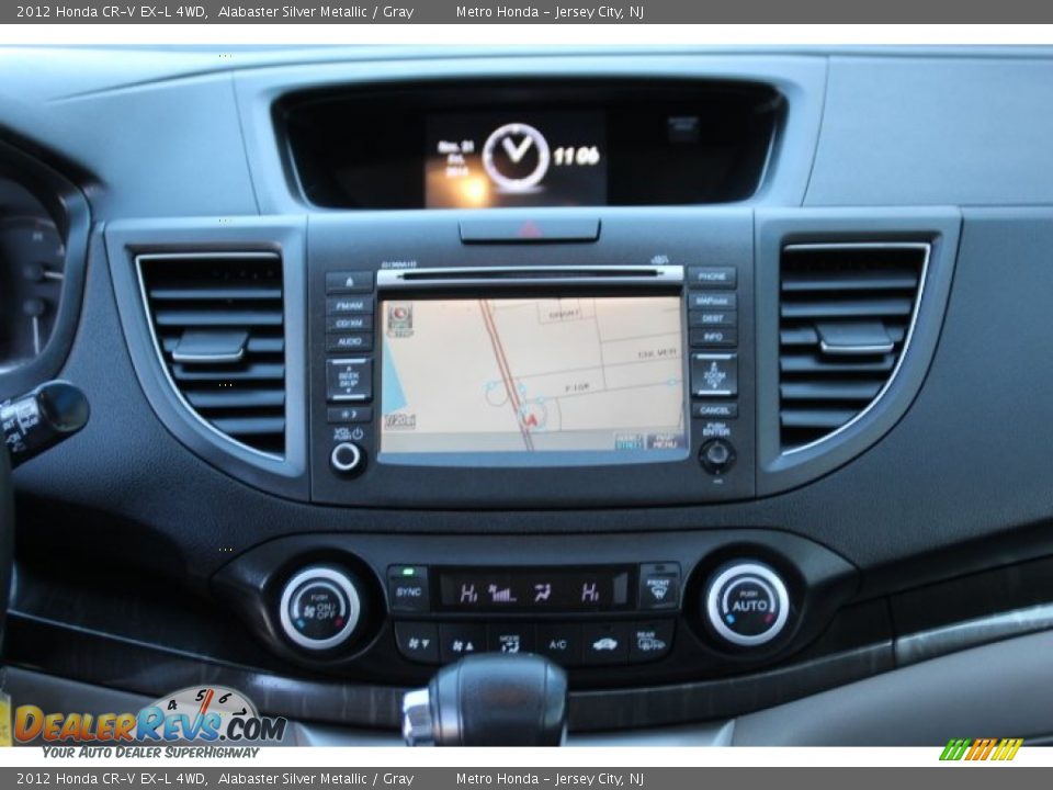 2012 Honda CR-V EX-L 4WD Alabaster Silver Metallic / Gray Photo #15