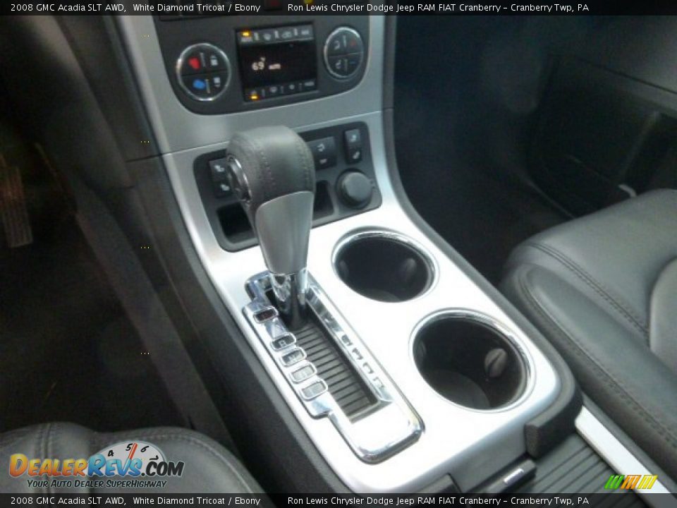 2008 GMC Acadia SLT AWD White Diamond Tricoat / Ebony Photo #16