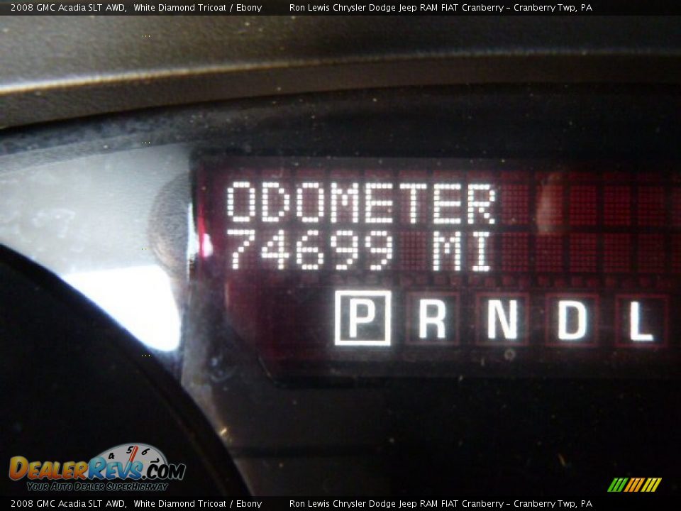 2008 GMC Acadia SLT AWD White Diamond Tricoat / Ebony Photo #19