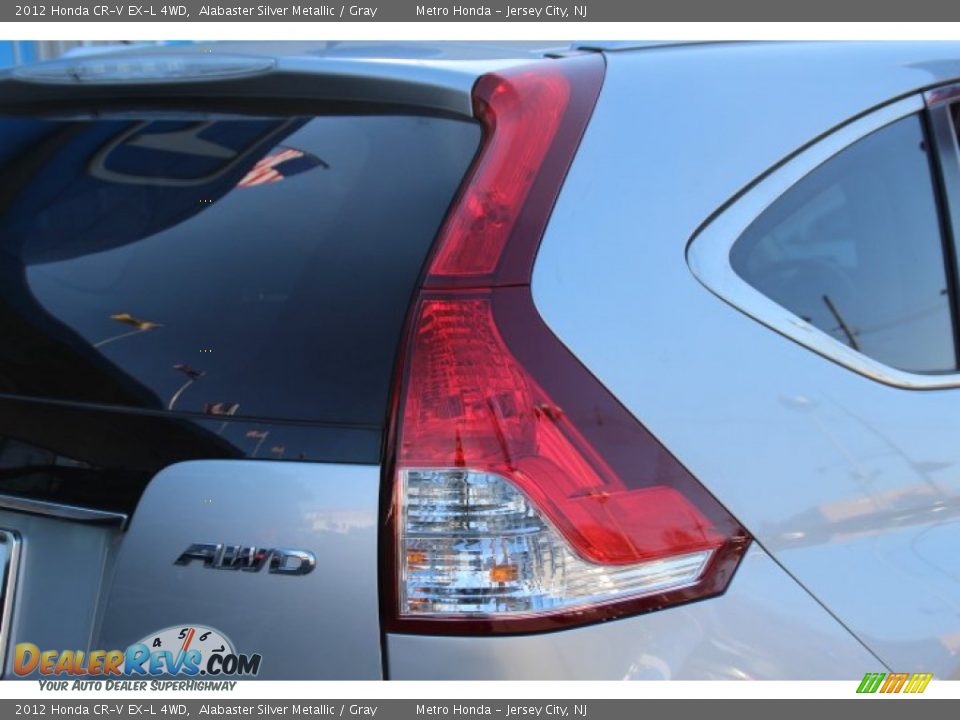 2012 Honda CR-V EX-L 4WD Alabaster Silver Metallic / Gray Photo #23