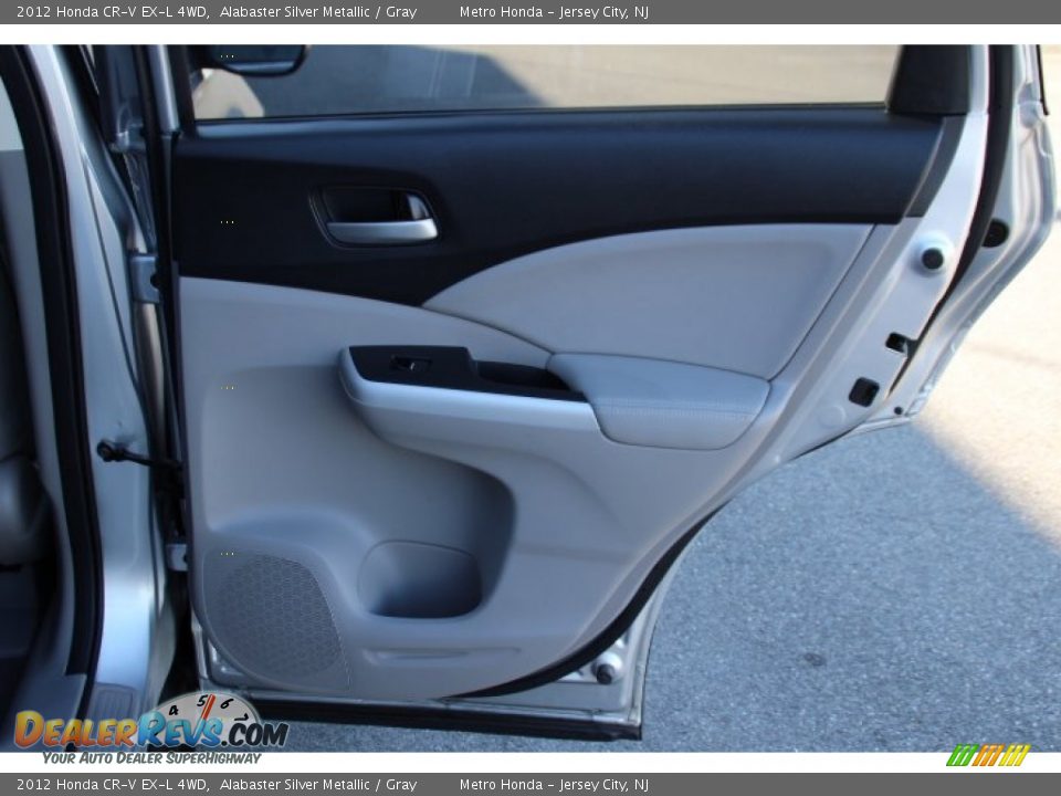 2012 Honda CR-V EX-L 4WD Alabaster Silver Metallic / Gray Photo #24