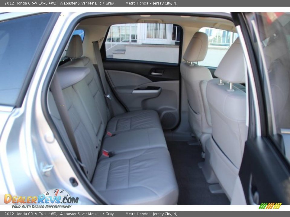 2012 Honda CR-V EX-L 4WD Alabaster Silver Metallic / Gray Photo #25