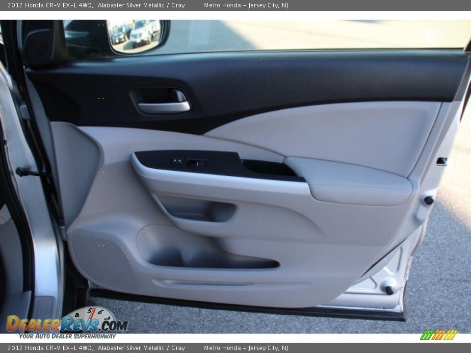 2012 Honda CR-V EX-L 4WD Alabaster Silver Metallic / Gray Photo #26