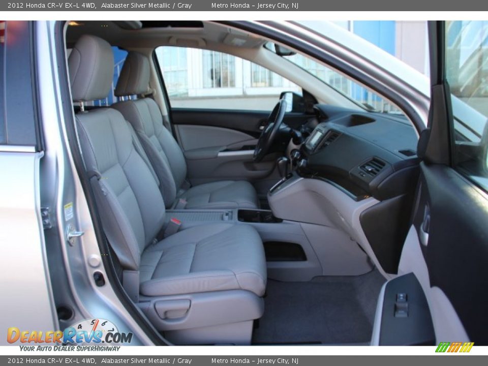 2012 Honda CR-V EX-L 4WD Alabaster Silver Metallic / Gray Photo #28