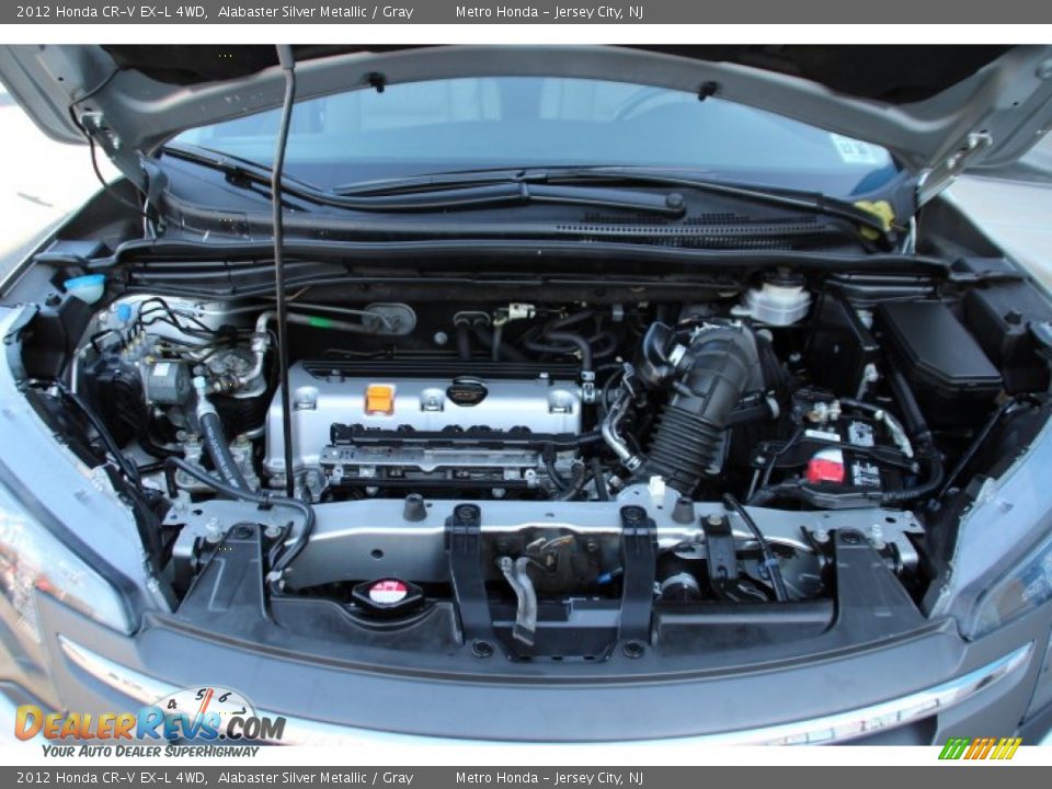 2012 Honda CR-V EX-L 4WD Alabaster Silver Metallic / Gray Photo #29