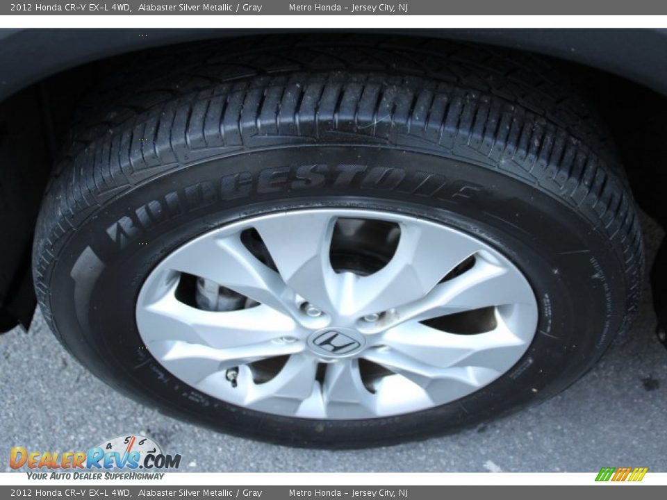 2012 Honda CR-V EX-L 4WD Alabaster Silver Metallic / Gray Photo #32