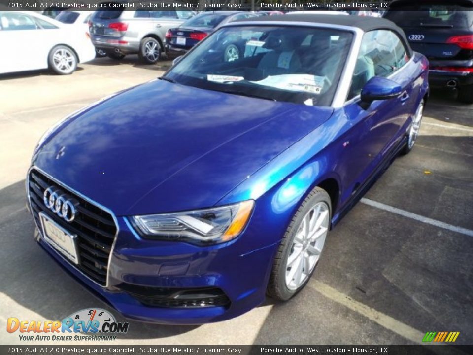 Front 3/4 View of 2015 Audi A3 2.0 Prestige quattro Cabriolet Photo #3