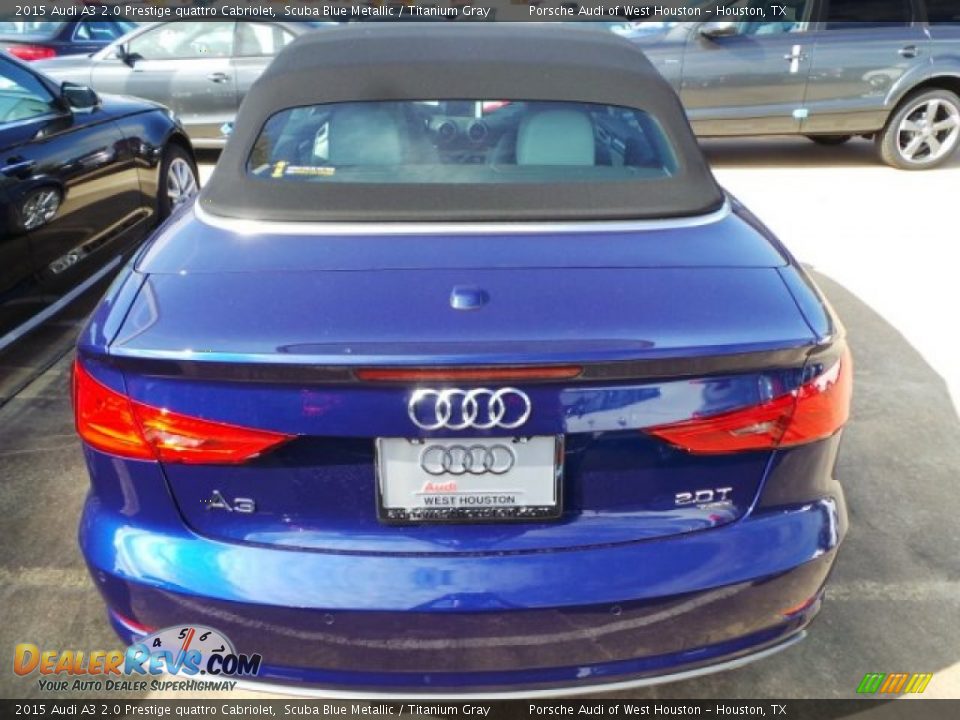 2015 Audi A3 2.0 Prestige quattro Cabriolet Scuba Blue Metallic / Titanium Gray Photo #5