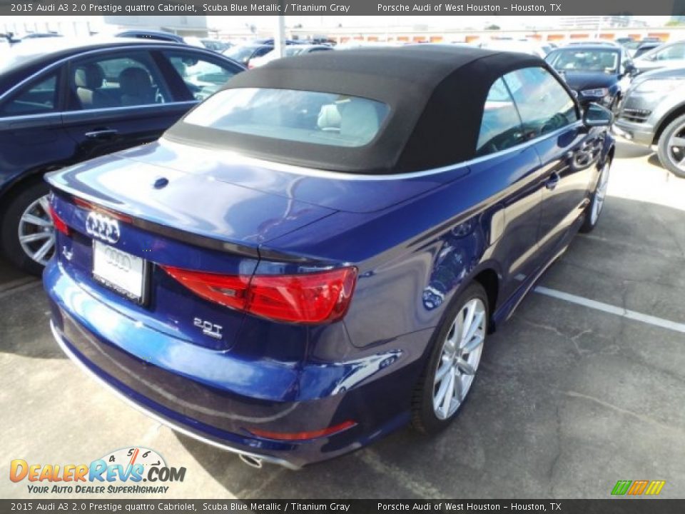 2015 Audi A3 2.0 Prestige quattro Cabriolet Scuba Blue Metallic / Titanium Gray Photo #6