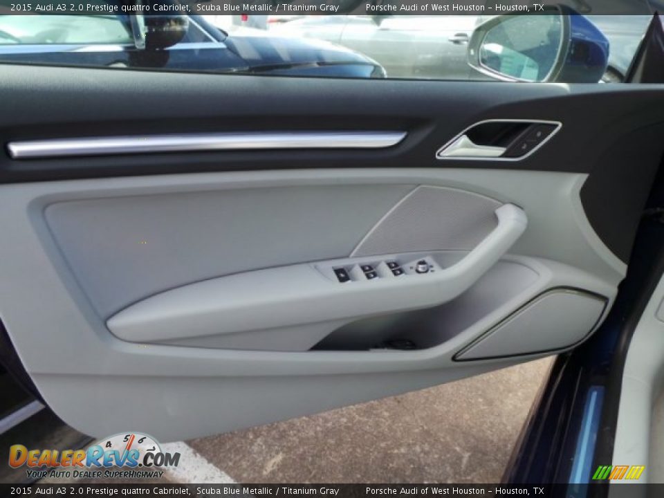 2015 Audi A3 2.0 Prestige quattro Cabriolet Scuba Blue Metallic / Titanium Gray Photo #9